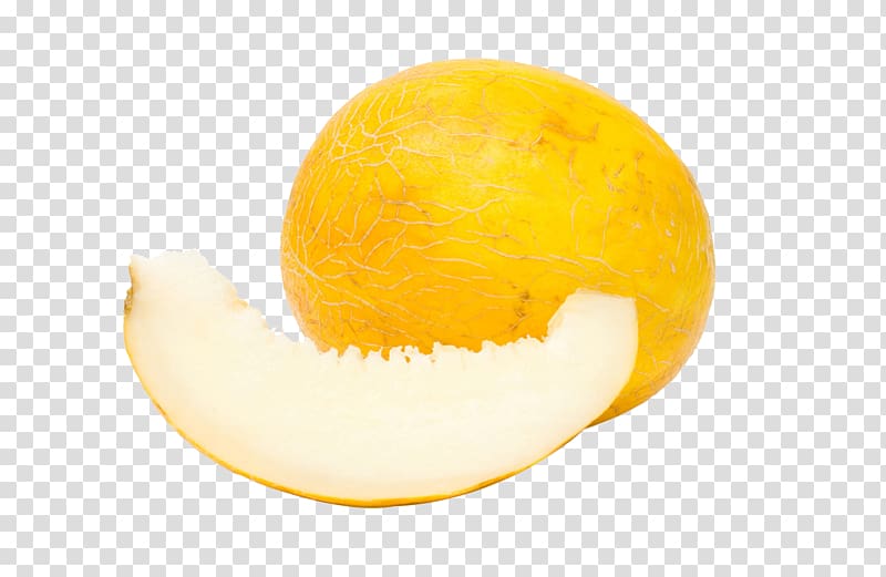 Yellow Peel Melon Orange, Melon fruit transparent background PNG clipart