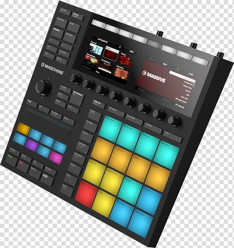 Maschine Native Instruments Ableton Live Akai MPC60, musical instruments transparent background PNG clipart