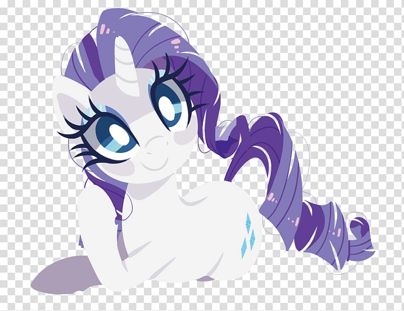 purple My Little Pony character illustration, Rarity Pony Purple Cartoon Unicorn, purple unicorn transparent background PNG clipart
