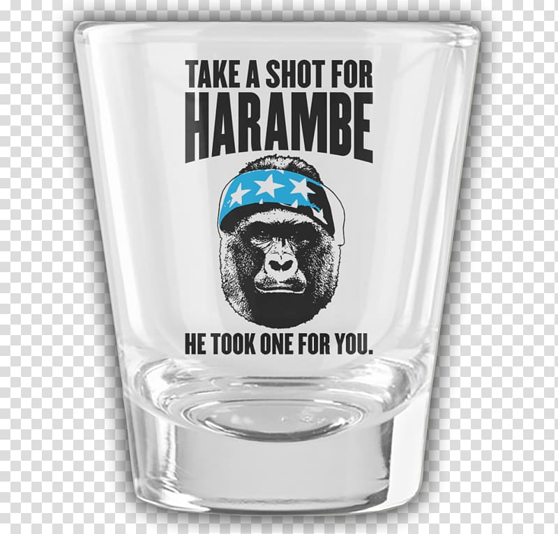 Shot Glasses Shooter Harambe Distilled beverage Whiskey, glass transparent background PNG clipart