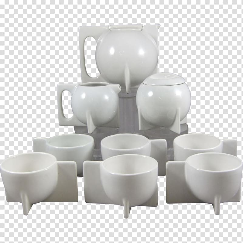 Teapot Porcelain Tea set Bauhaus, tea transparent background PNG clipart