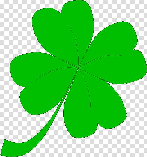 Four-leaf clover Luck, good luck clover st pat transparent background PNG clipart