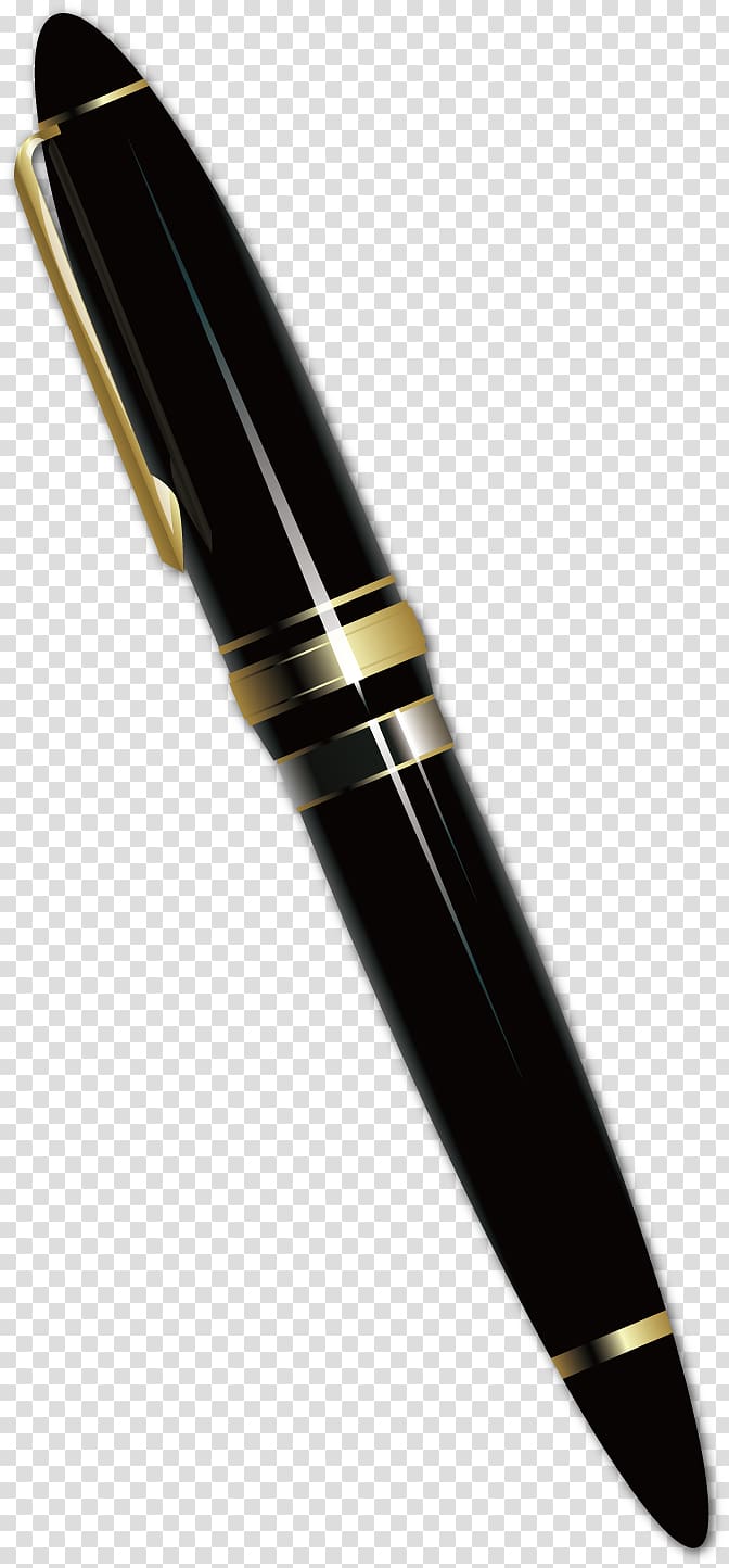 Ballpoint pen Fountain pen, black pen transparent background PNG clipart