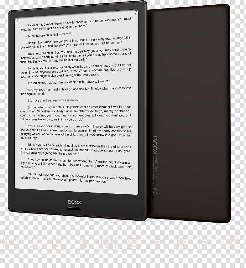 Comparison of e-readers Boox Sony Reader E Ink, android transparent background PNG clipart