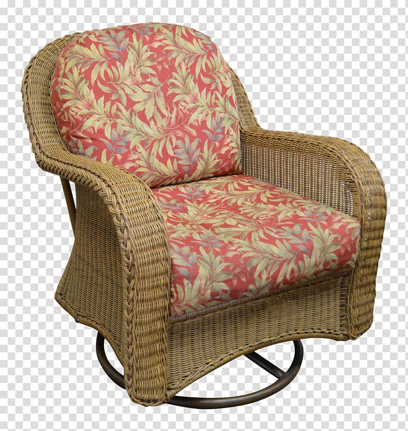 Resin wicker Swivel chair Glider, chair transparent background PNG clipart