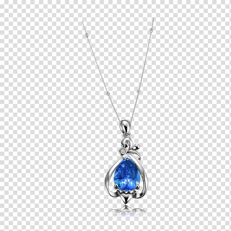 Locket Blue Necklace Diamond Gemstone, Gemstone Necklaces transparent background PNG clipart