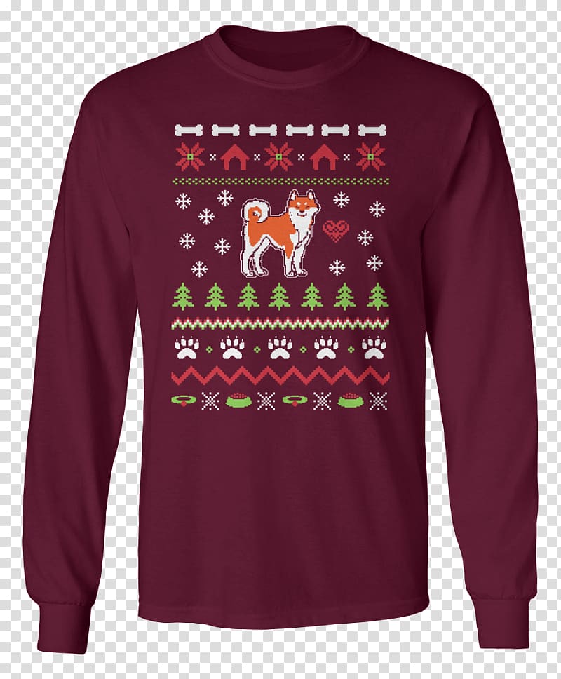T-shirt Christmas jumper Hoodie Sweater, ugly christmas sweater transparent background PNG clipart
