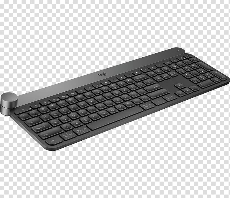 Computer keyboard Computer mouse Logitech, Craft Wireless Keyboard Creative Input Dial New Model: 920, Input Devices, Computer Mouse transparent background PNG clipart
