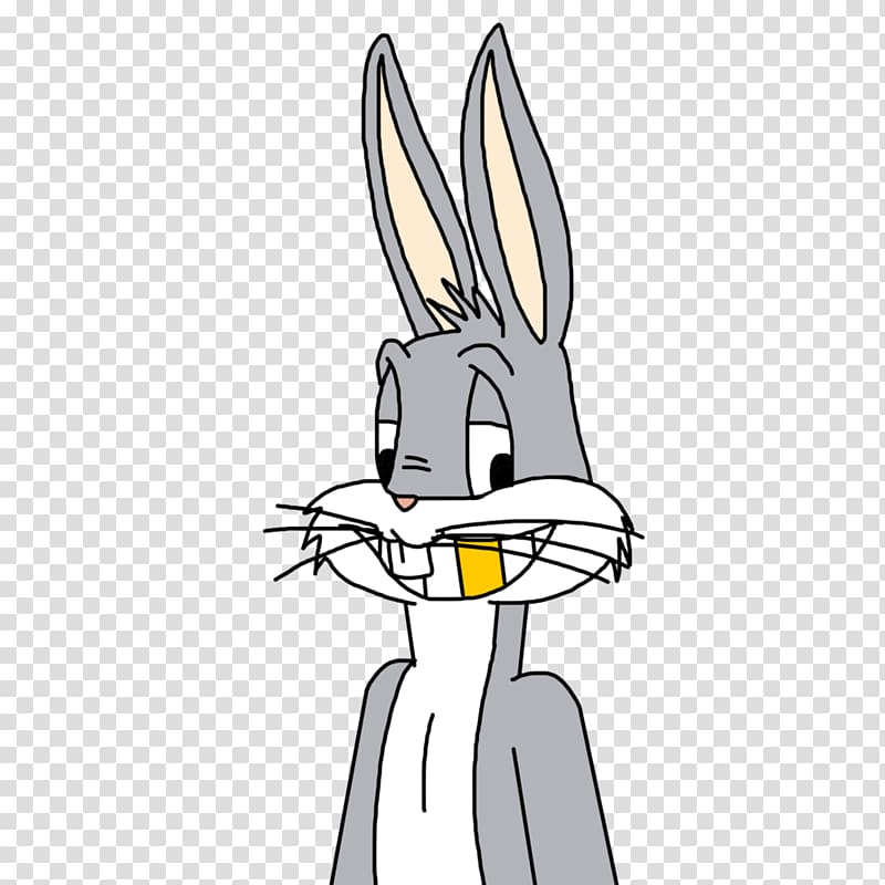 Bugs Bunny Domestic rabbit Gold teeth Drawing, Bugs Bunny transparent background PNG clipart