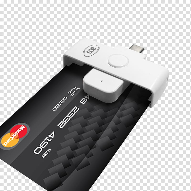 Card reader Smart card USB-C Security token, USB transparent background PNG clipart