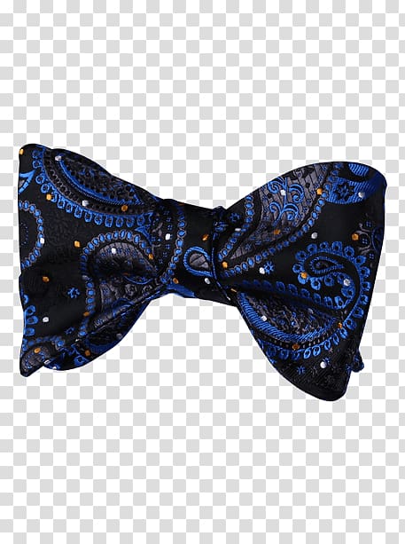 Paisley Bow tie Polka dot Necktie Einstecktuch, bow tie blue transparent background PNG clipart