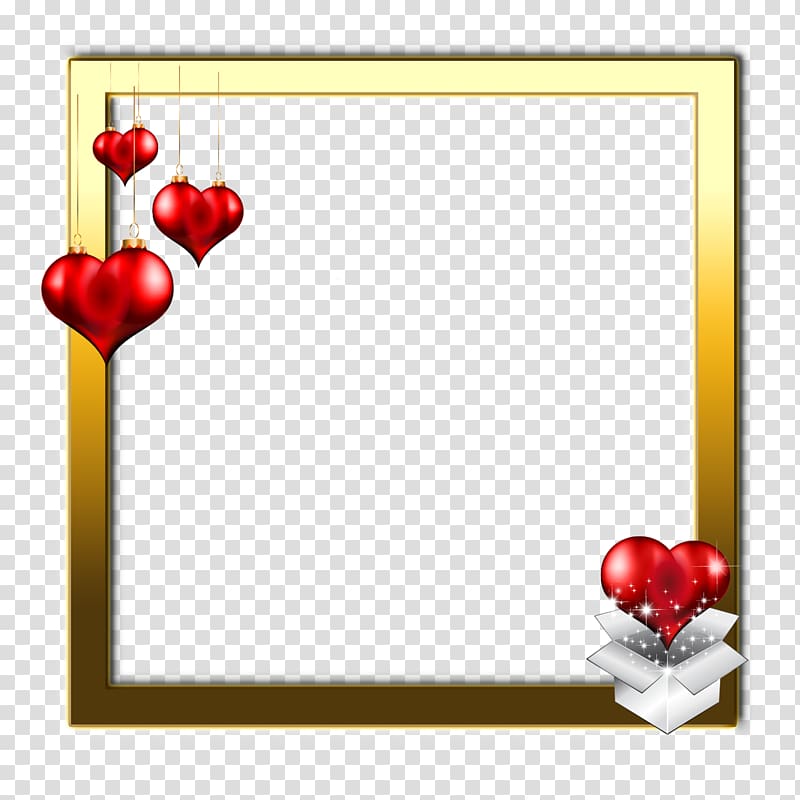 heart frame transparent background PNG clipart