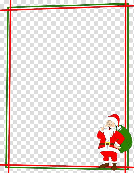 Santa Claus Christmas , Santa Claus decorative frame transparent background PNG clipart