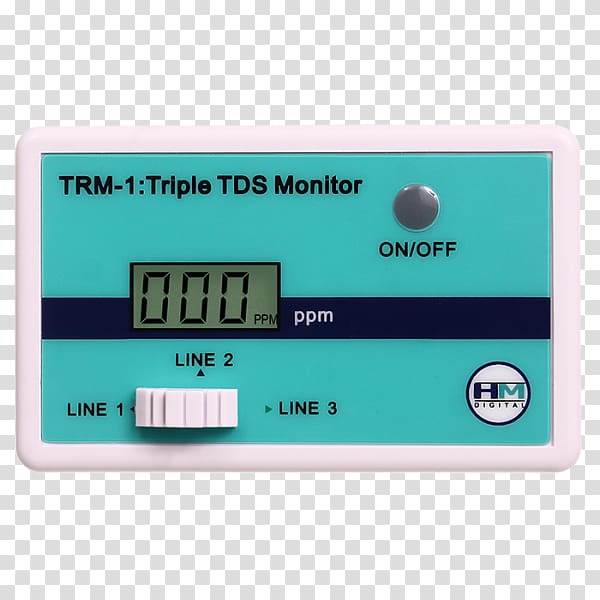 TDS meter Total dissolved solids HM Digital Hand Held TDS & Temperature Water Test Meter TDS-3 Water testing, technology sense line transparent background PNG clipart