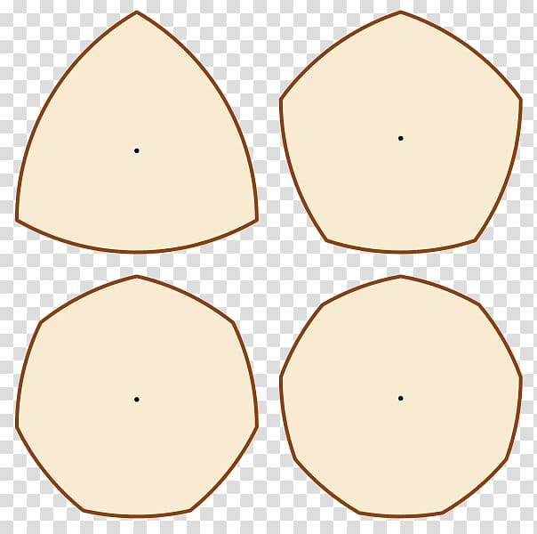 Reuleaux triangle Curve of constant width Circle, polygonal transparent background PNG clipart