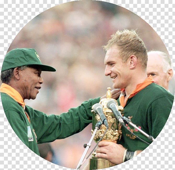 Francois Pienaar 1995 Rugby World Cup South Africa national rugby union team England national rugby union team, mandela transparent background PNG clipart
