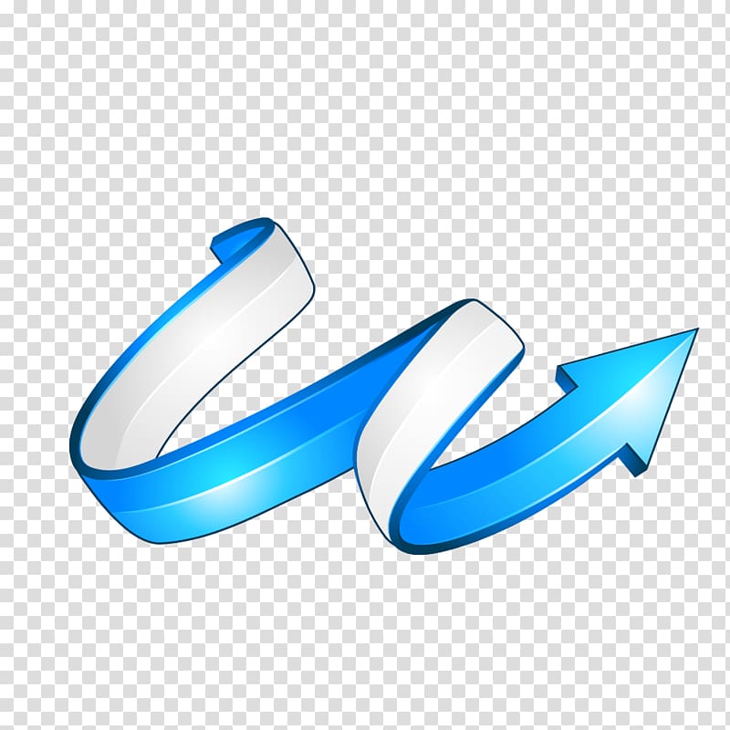 blue dynamic spiral arrow transparent background PNG clipart