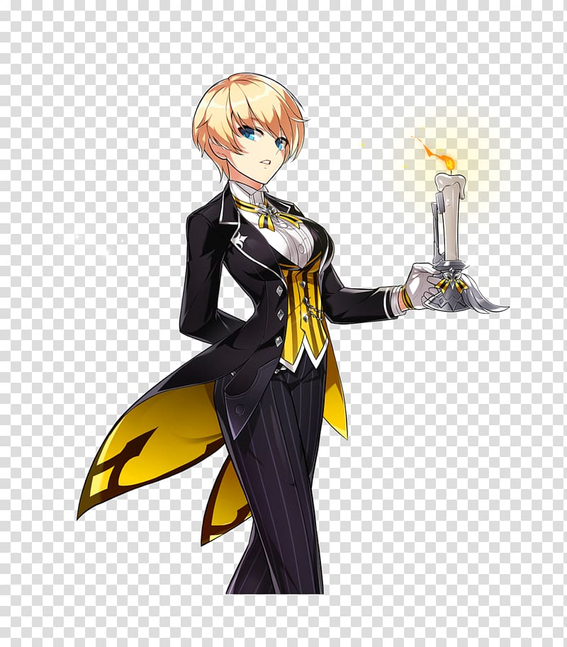 Elsword Elesis Grand Chase Butler Maid, crossdressing transparent background PNG clipart