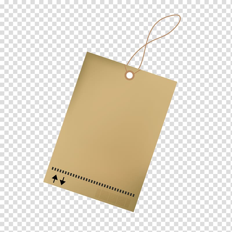 Paper Label Computer file, Kraft paper tag transparent background PNG clipart