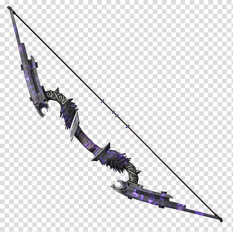 The Elder Scrolls V: Skyrim – Dragonborn Oblivion Bow and arrow Nexus Mods Video game, bow weapon transparent background PNG clipart