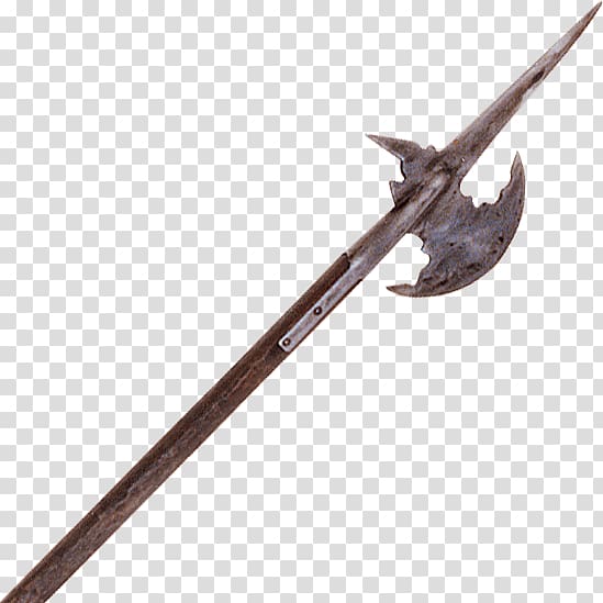 Pole weapon Halberd Flail Spear, halberd transparent background PNG clipart