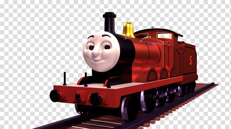 James the Red Engine Train Toby the Tram Engine Thomas Edward the Blue Engine, train transparent background PNG clipart