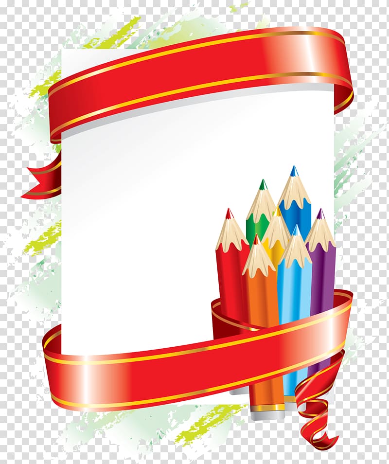 assorted-color pencil , School Frames Education , GRADUATION BORDER transparent background PNG clipart