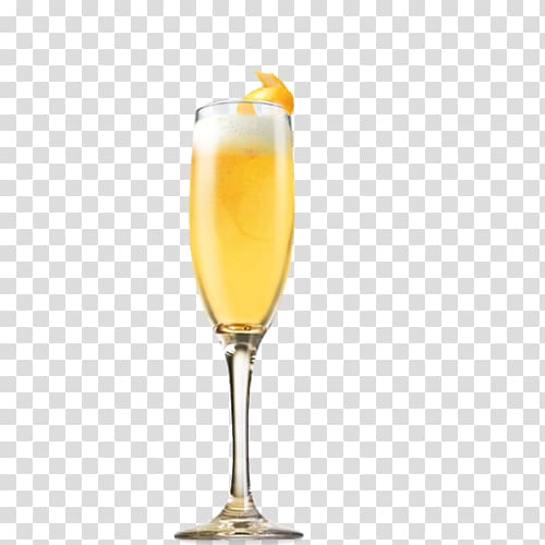 Bellini Mimosa Cocktail Champagne glass, cocktail transparent background PNG clipart