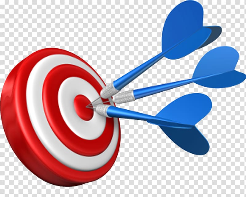three dart pins stuck at target illustration, Digital marketing Target market Target audience Direct marketing, darts transparent background PNG clipart
