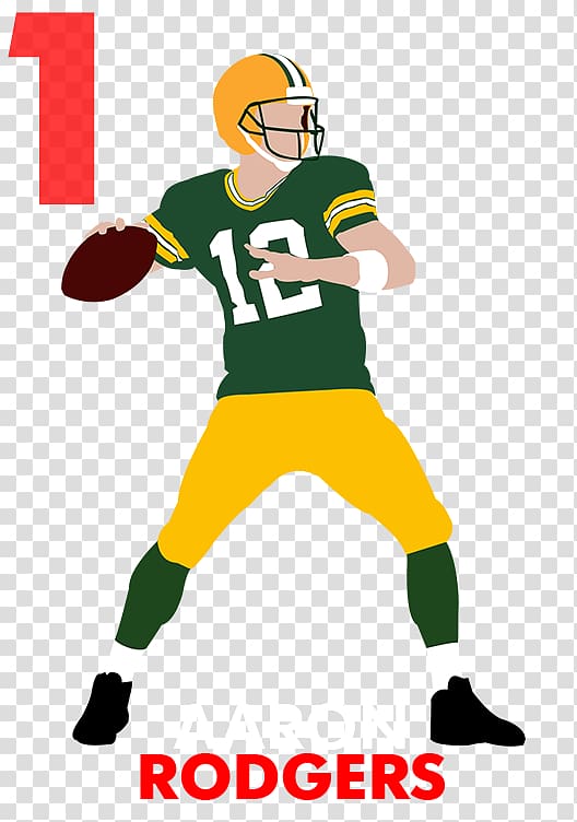 Green Bay Packers NFL Quarterback Cartoon , NFL transparent background PNG clipart