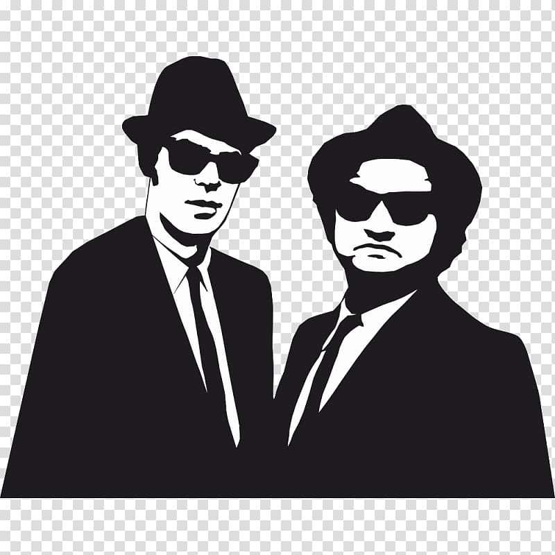 John Belushi The Blues Brothers Stencil Silhouette Graphics, Silhouette transparent background PNG clipart