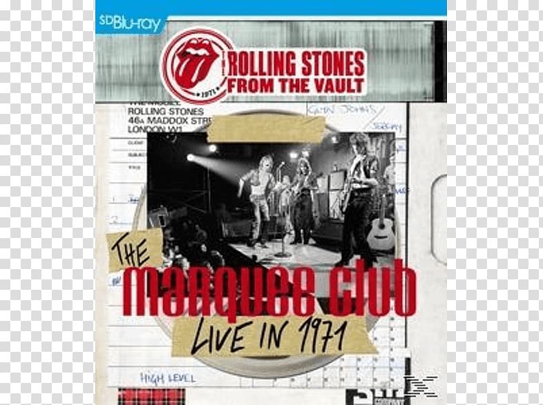 From the Vault: The Marquee Club, Live in 1971 Blu-ray disc The Rolling Stones DVD, dvd transparent background PNG clipart