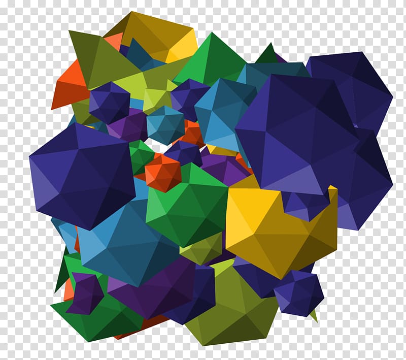 Polyhedron Geometry Geometric shape, Colorful polyhedron transparent background PNG clipart