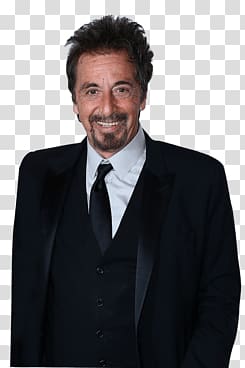 man smiling, Al Pacino Standing transparent background PNG clipart