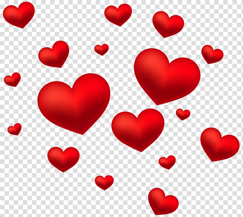 Heart , Hearts Decoration , red hearts illustration transparent background PNG clipart