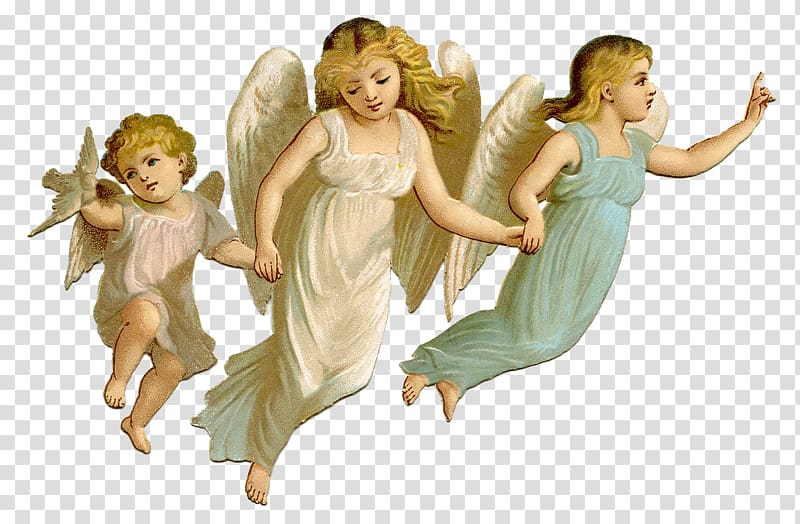 three cherubs digital illustration, Three Angels Messages Belief Soul, Angel transparent background PNG clipart