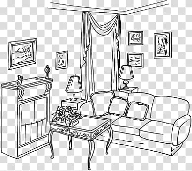 Living room Coloring book Interieur Drawing, others transparent background PNG clipart