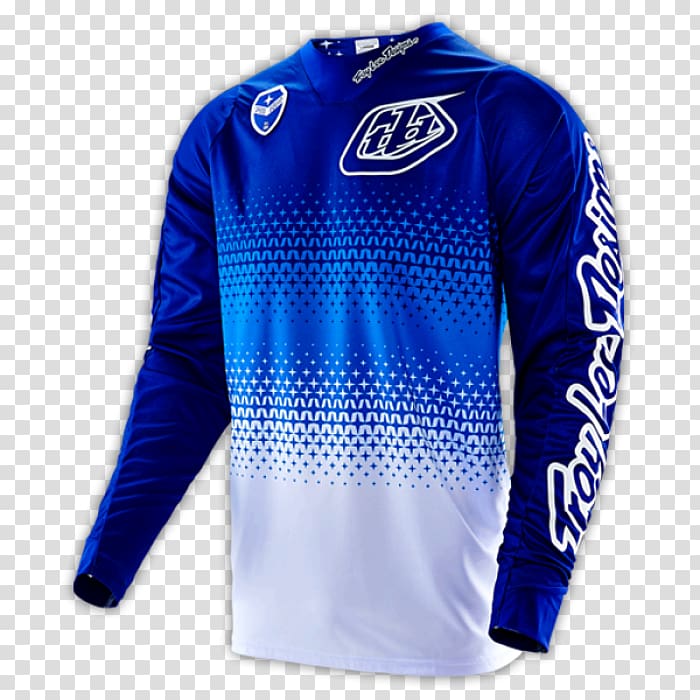 Troy Lee Designs Hoodie Cycling jersey Blue, troy lee logo transparent background PNG clipart