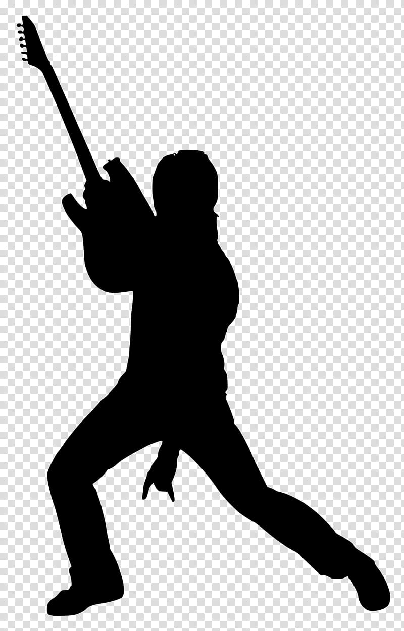 Silhouette Musical ensemble Guitarist, band transparent background PNG clipart