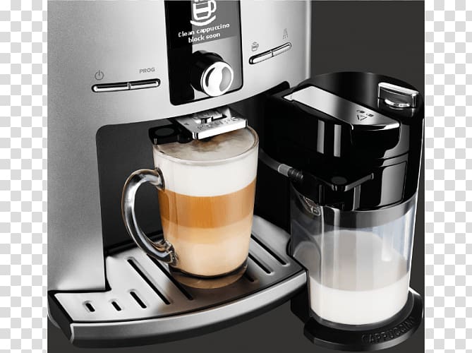 Coffeemaker Espresso Krups Espresseria Automatic EA8050PN, Coffee transparent background PNG clipart