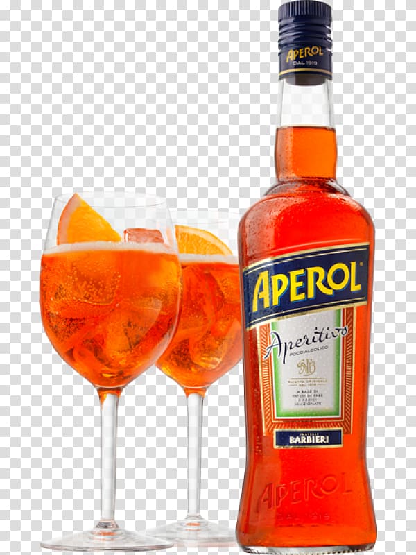 Aperol Spritz Apéritif Campari Italian cuisine, cocktail transparent background PNG clipart