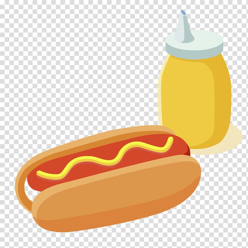 Hot dog Toast Pan loaf Bread, Cartoon bread transparent background PNG clipart