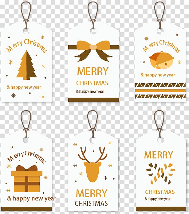 Christmas card New Year Holiday Party, Bookmark holiday card transparent background PNG clipart