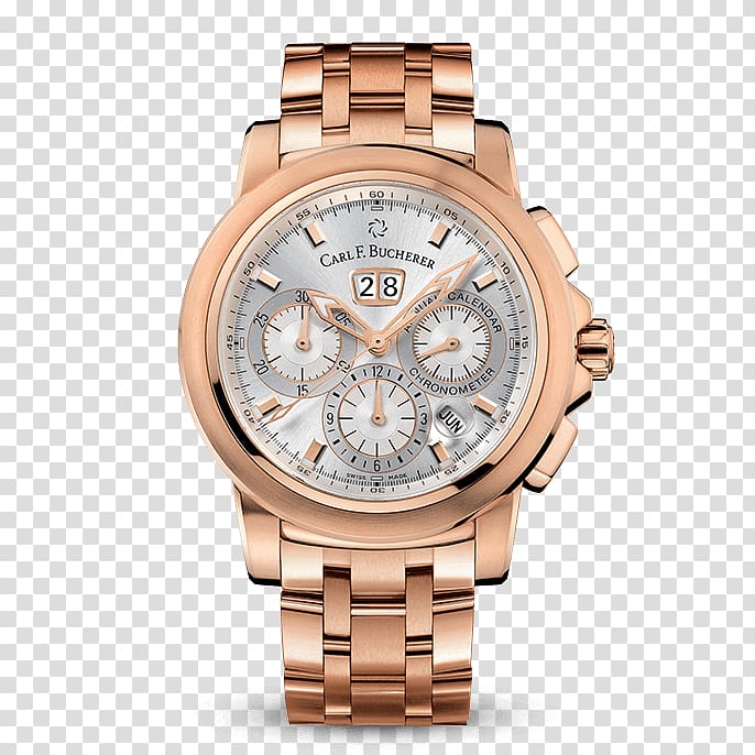 Carl F. Bucherer Chronograph Watchmaker Automatic watch, Up carl transparent background PNG clipart