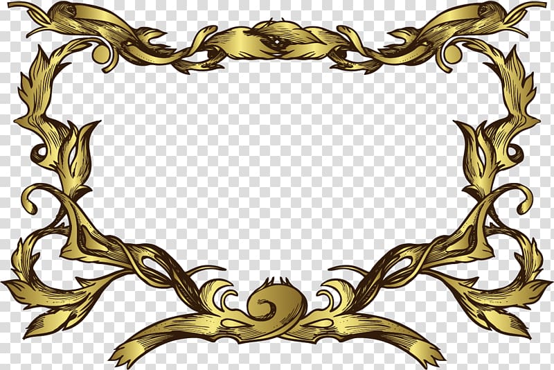 Euclidean , Texture Free gold frame buckle material transparent background PNG clipart