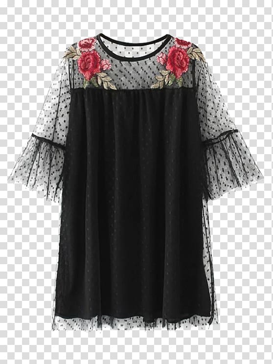 Dress Sleeve See-through clothing Lace Fashion, SEE transparent background PNG clipart