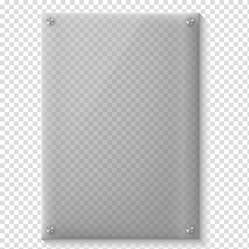 White Black Pattern, Rectangular acrylic glass material transparent background PNG clipart