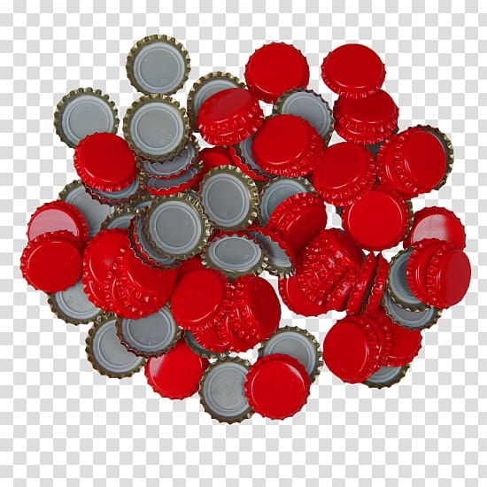 Beer Bottle Caps Jar Circle, red-crowned transparent background PNG clipart