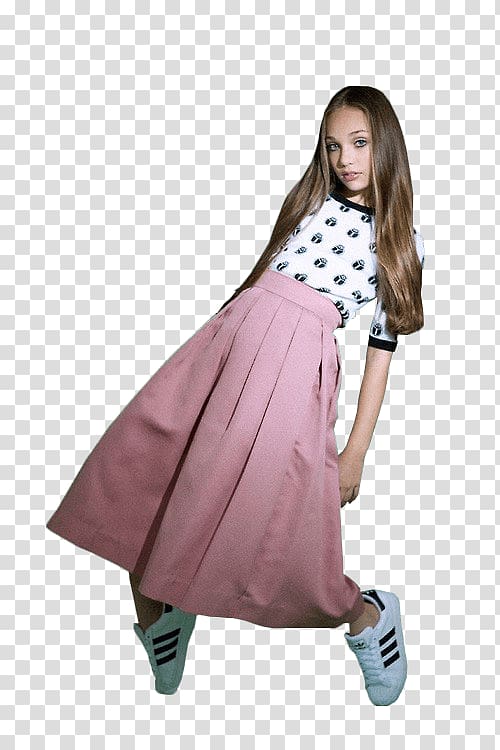 woman posing for , Maddie Ziegler Pink Dress transparent background PNG clipart