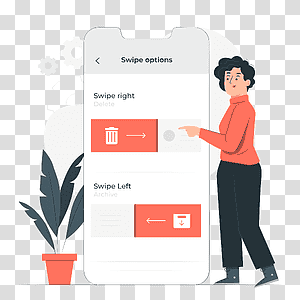 illustration, Swipe options, options, phone, device, user, preferences, settings transparent background PNG clipart thumbnail